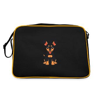 dobermann - Sac Retro - noir/or - Dos