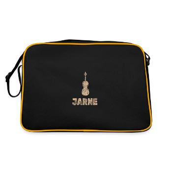 Cadeau pour Jarne - Sac Retro - noir/or - Dos