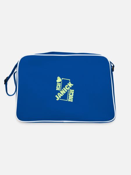 Couple Janick - Retro Bag - blue/white - Back