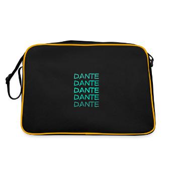 Prénom Dante - Sac Retro - noir/or - Dos