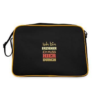 Éducateur - Sac Retro - noir/or - Dos