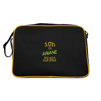 Cadeau pour Ariane - Sac Retro - noir/or - Dos