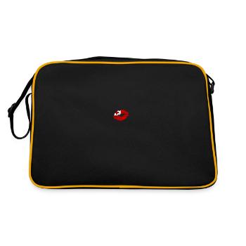 Tonga Flag Country Native Ancestry Pride Womens - Retro Bag - black/gold - Back