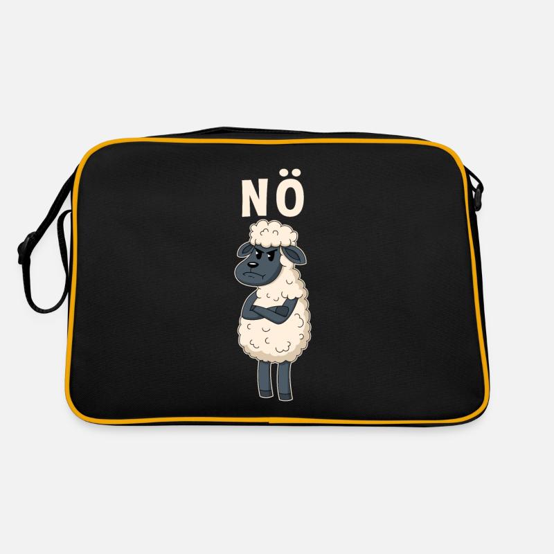 Schäfchen Bauern Landwirt Farmer Schaf Retro Tasche