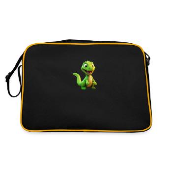 Tinysaure - Retro Bag - black/gold - Back