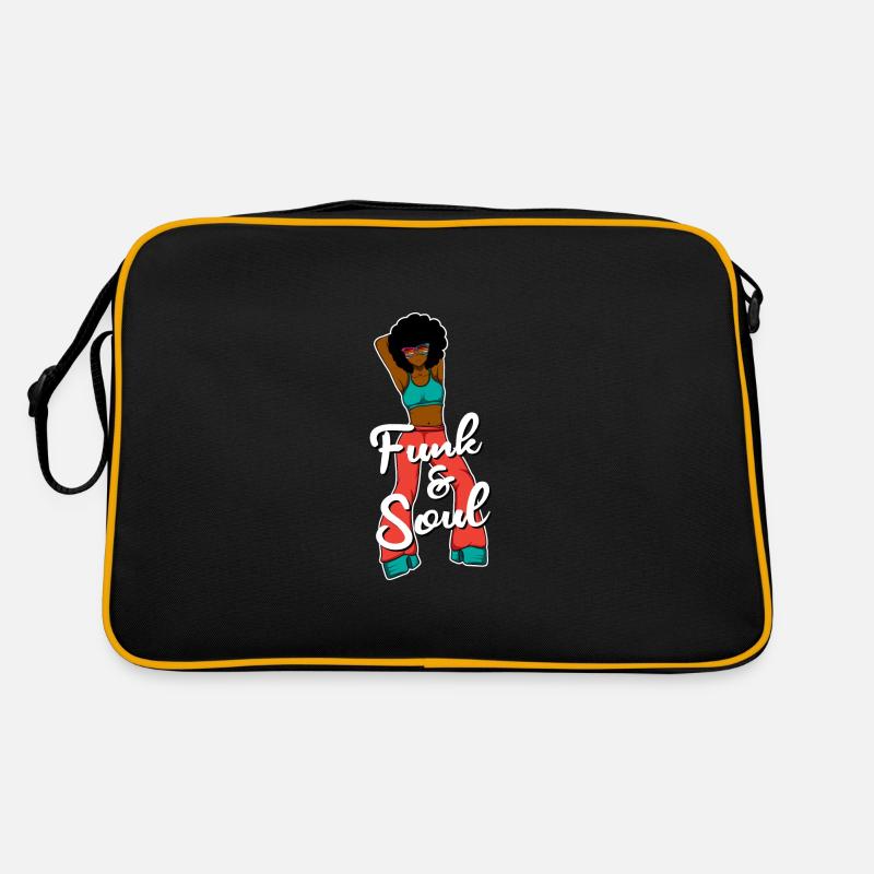 Funk & Soul Tänzer Gift - Retro Tasche - Schwarz/Gold