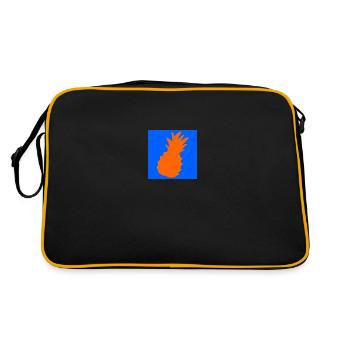 Pineapple Logo - Retro Bag - black/gold - Back