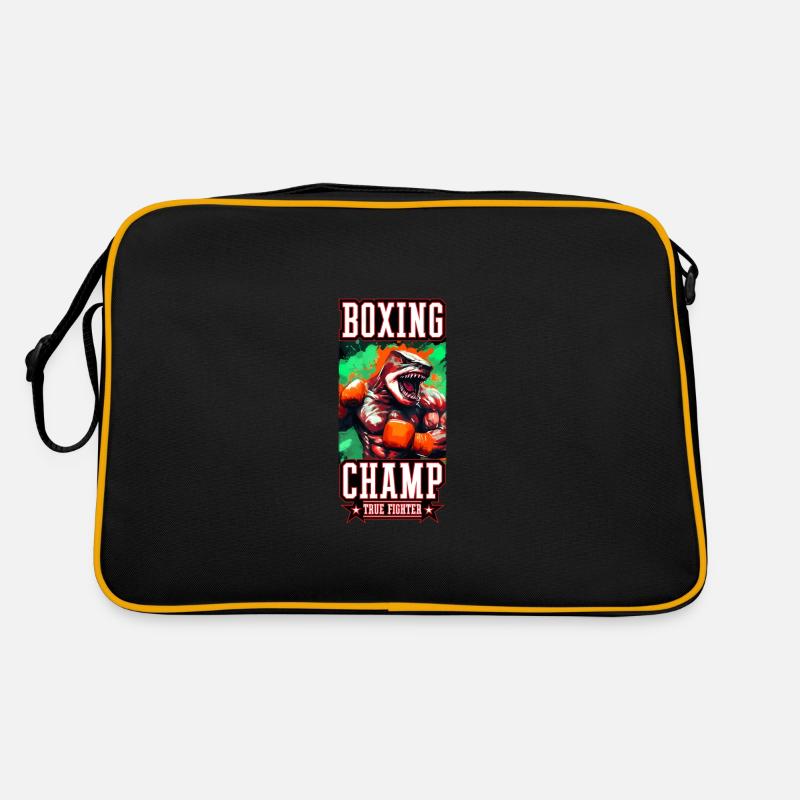 Requin Animal Boxer Combattant Champion De Boxe Sac Retro