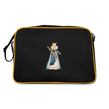 Reine blonde du Moyen Âge viking du Nord - Sac Retro - noir/or - Dos