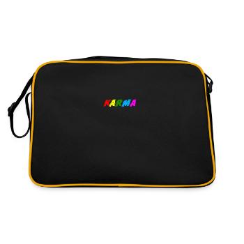 Karma - Retro Tasche - Schwarz/Gold - Hinten