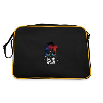 Soudan du Sud - Sac Retro - noir/or - Dos