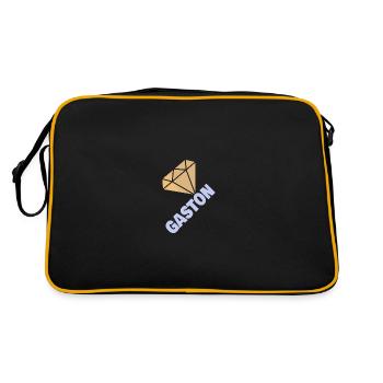 Cadeau pour Gaston - Sac Retro - noir/or - Dos