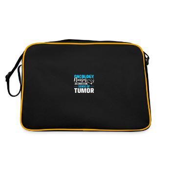 Oncologist Oncology Nurse - Retro Bag - black/gold - Back