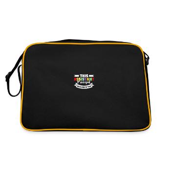 Enseignante Directrice adjointe - Sac Retro - noir/or - Dos