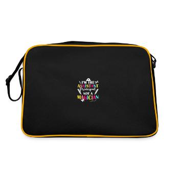 Enseignante Directrice adjointe - Sac Retro - noir/or - Dos