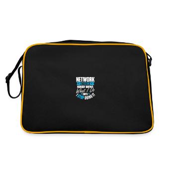 Computer Network Technology Network Engineer - Retro Bag - black/gold - Back