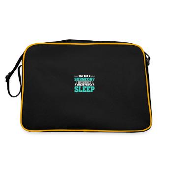 Anesthesiologist Anesthesiology - Retro Bag - black/gold - Back