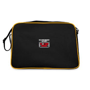 RC Car Track Slot Car Racing RC Racing - Retro Tasche - Schwarz/Gold - Hinten