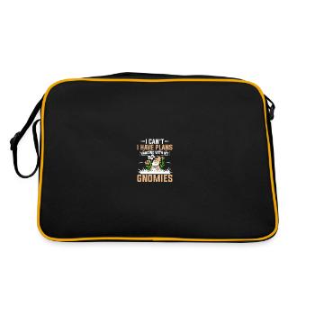 Gnomies Jardinage Gnome de jardin - Sac Retro - noir/or - Dos