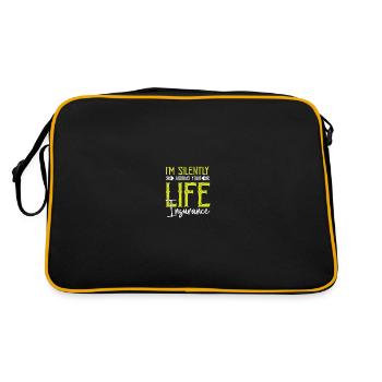 Assureur - Sac Retro - noir/or - Dos
