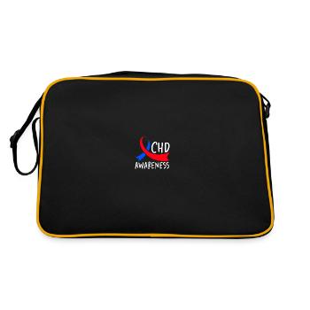 Congenital heart defect CHD consciousness - Retro Bag - black/gold - Back