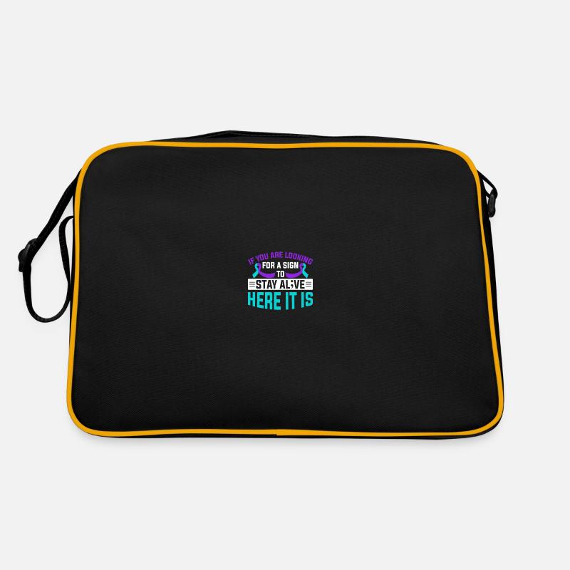Sunflower Suicide Prevention Suicide Education Retro Bag