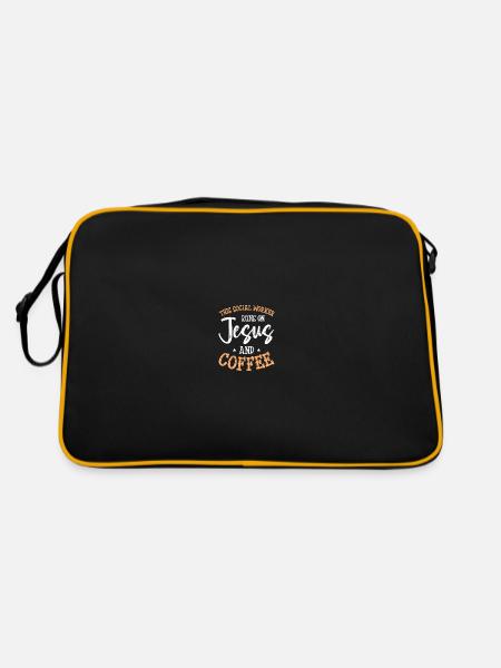 Travailleur social scolaire - Sac Retro - noir/or - Dos