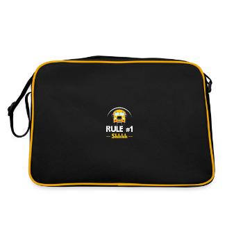 School Bus Monitor - Retro Bag - black/gold - Back