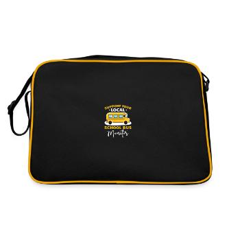 School Bus Monitor - Retro Bag - black/gold - Back