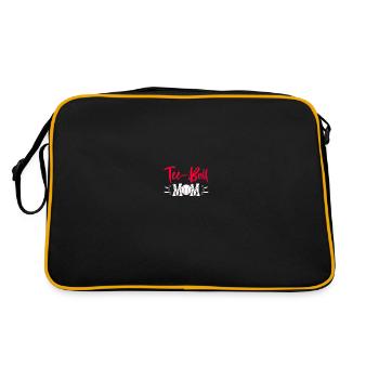 Teeball Tee Ball Tball Mom - Retro Tasche - Schwarz/Gold - Hinten