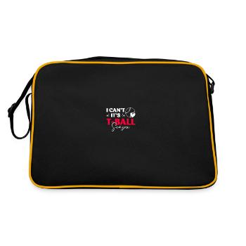 Teeball Tee Ball Tball Mom - Retro Tasche - Schwarz/Gold - Hinten