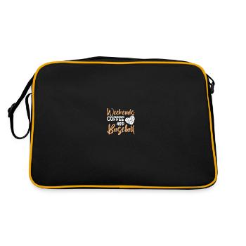 Maman baseball - Sac Retro - noir/or - Dos