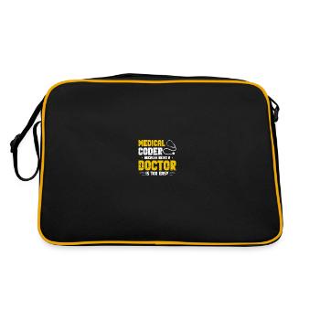 Codage médical Codeurs médicaux - Sac Retro - noir/or - Dos