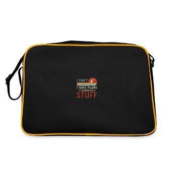 Lancer Athlétisme Lancer du poids - Sac Retro - noir/or - Dos