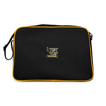 Planificateur de vacances Agence de voyages Agence de voyages - Sac Retro - noir/or - Dos