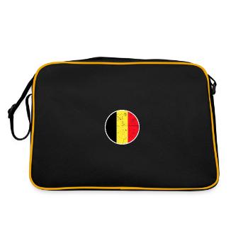 Belgique Belgique Drapeau belge - Sac Retro - noir/or - Dos