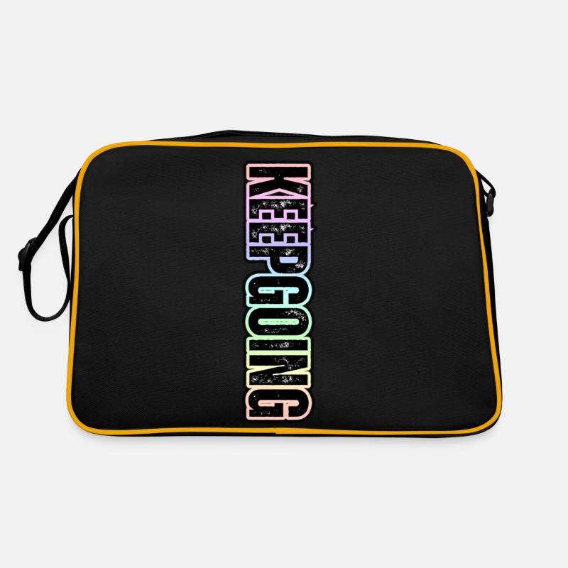 KEEP GOING – Pastel Vertical Theme Retro Bag