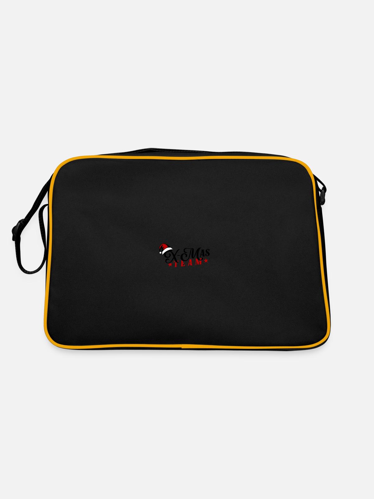 Équipe de Noël - Sac Retro - noir/or - Dos