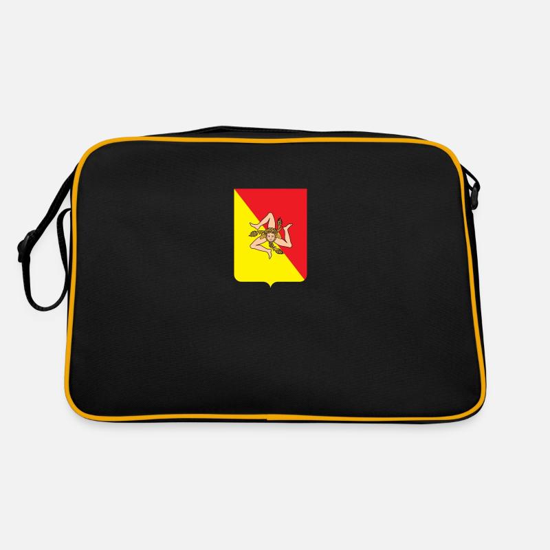 Sizilien Wappen mit Trinacria Retro Tasche
