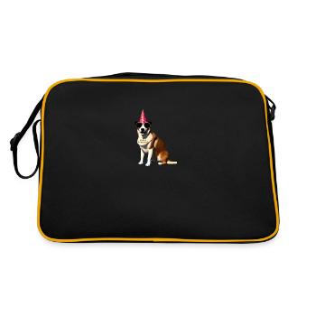 Joyeux anniversaire chien - Sac Retro - noir/or - Dos