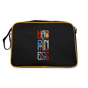 Motivation Happy Energy - Retro Bag - black/gold - Back
