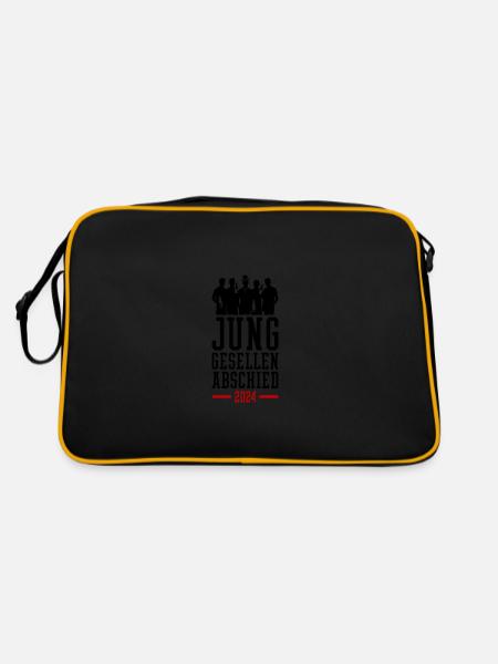 Enterrement de vie de garçon 2024 Marié Enterrement de vie de garçon - Sac Retro - noir/or - Dos