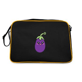Aubergine - Sac Retro - noir/or - Dos