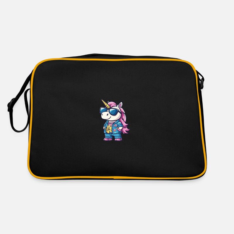 Einhorn Cool Sommer Retro Tasche