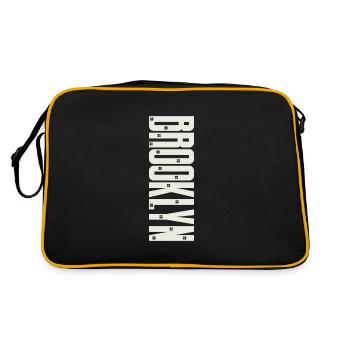 Brooklyn - Retro Bag - black/gold - Back