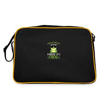 Frog Lovers Kids Frogs - Retro Bag - black/gold - Back