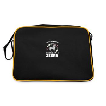 Tenue Zebra pour Zebra Lovers Femmes - Sac Retro - noir/or - Dos
