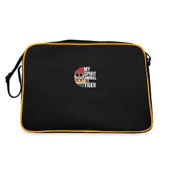 Tenue De Tigre pour Les Amoureux du Tigre Femmes - Sac Retro - noir/or - Dos
