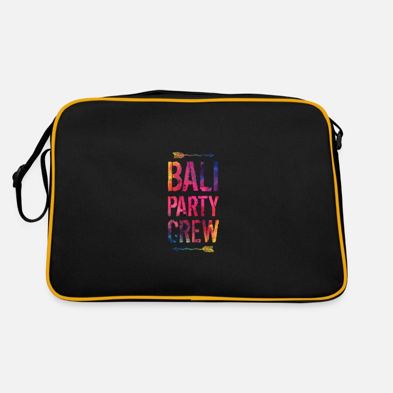 Bali Party Crew Saying Retro Bag
