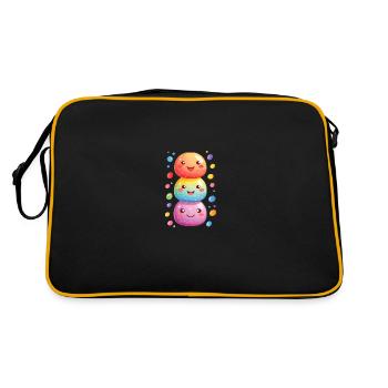 Joie de carnaval avec des confettis - Sac Retro - noir/or - Dos